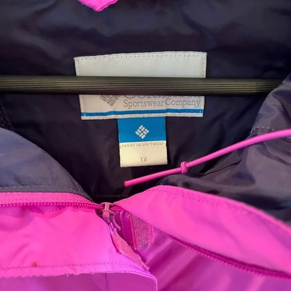 Columbia Womens Raincoat size 1X purple - Picture 4 of 4